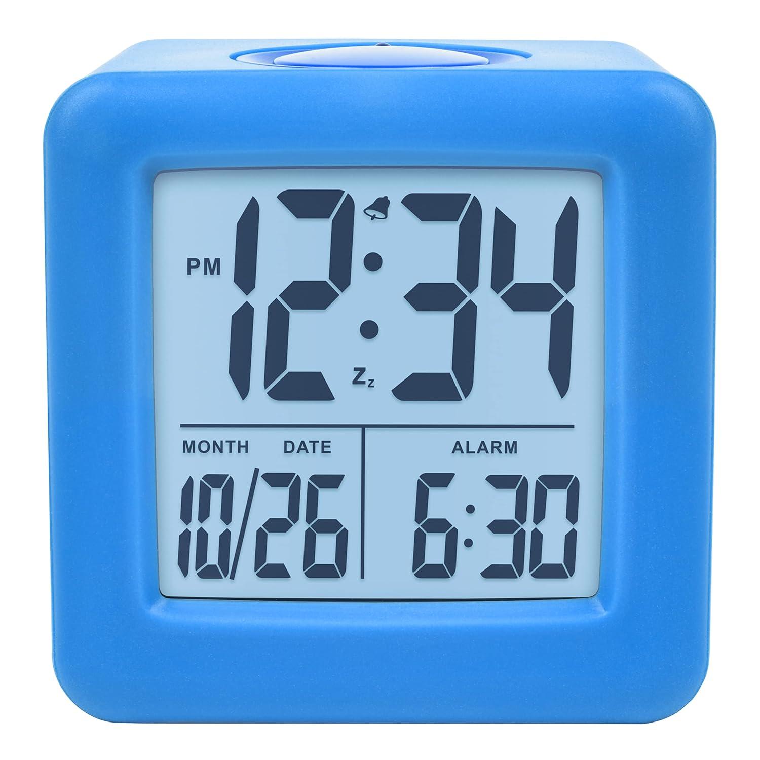 Jieluotekeji Equity By La Crosse Soft-Cube LCD Alarm Clock With Smart Light