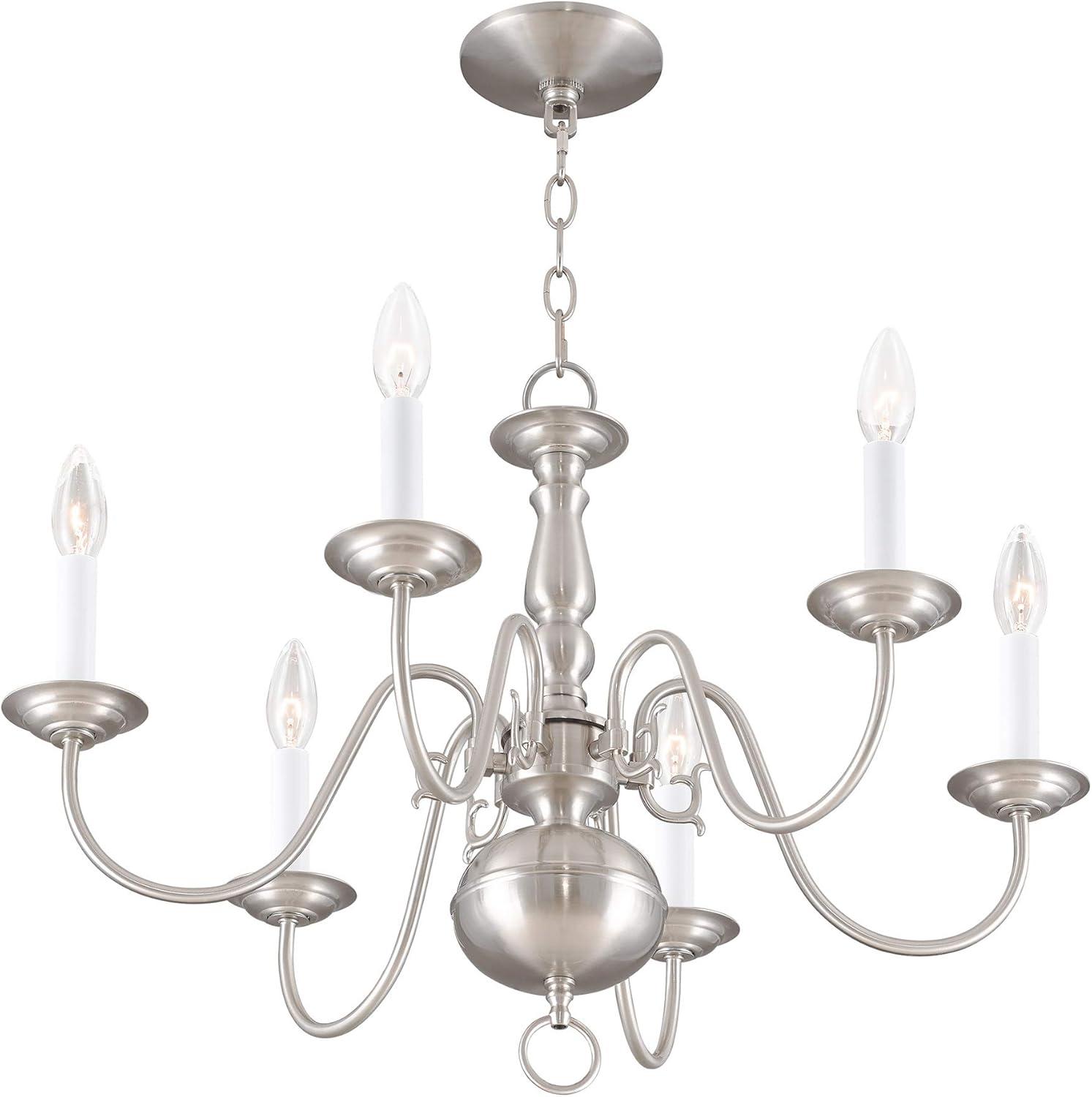 Livex Lighting - Williamsburgh - 6 Light Chandelier in Traditional Style - 24