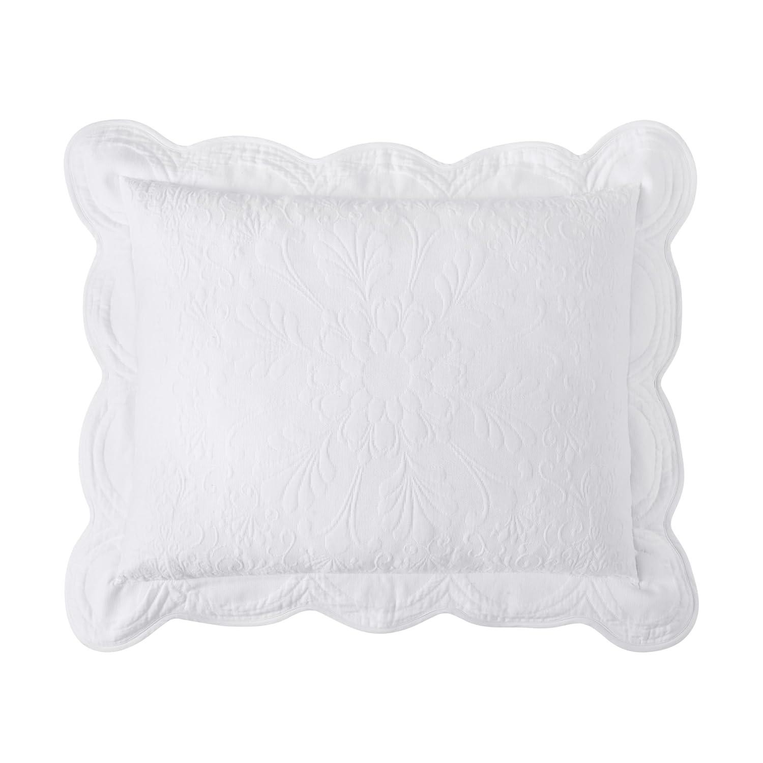 Historic Charleston Historic Charleston Charleston Estate Sham, Scalloped Pillow Cover, Single