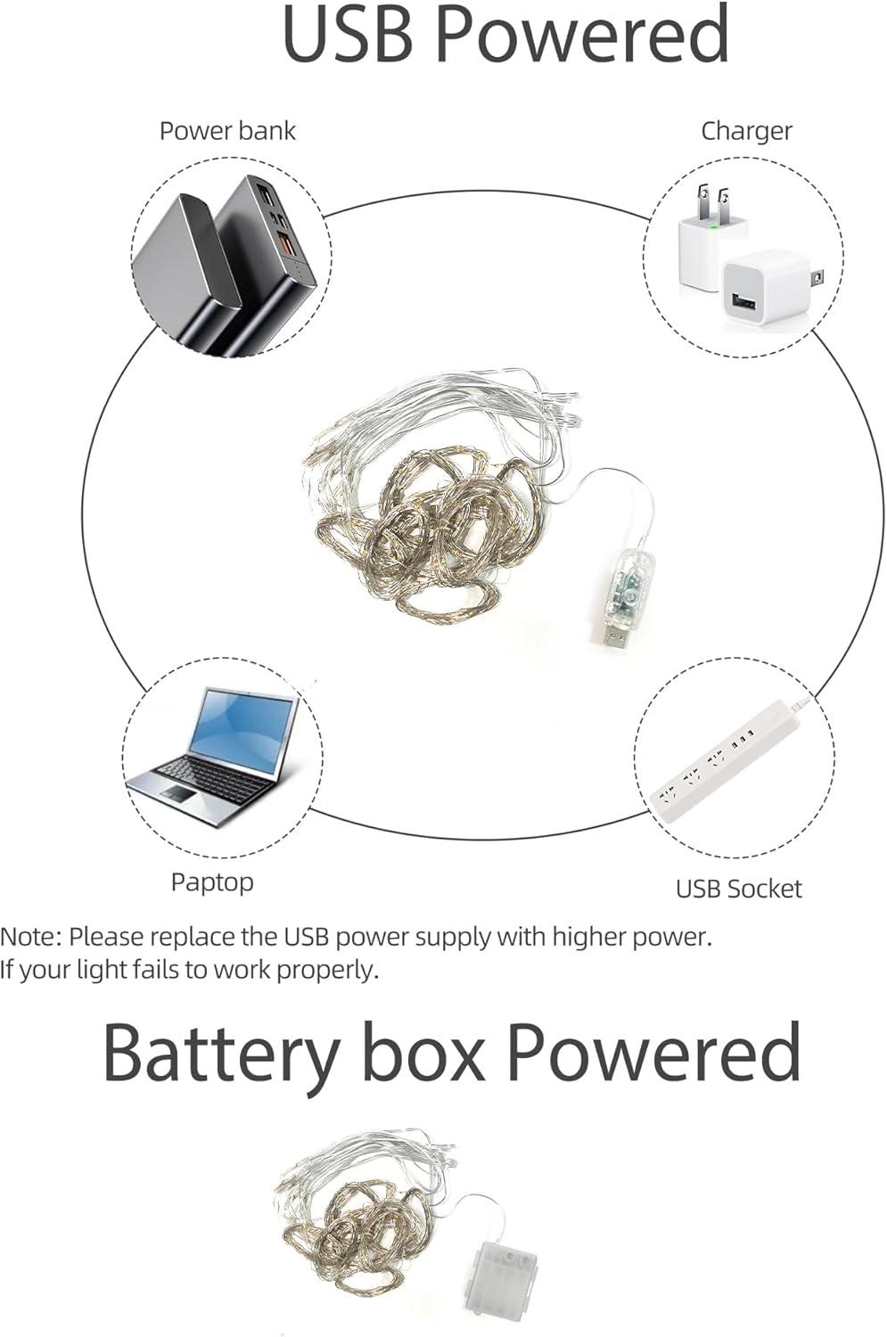 Curtain Lights Indoor 300LED 9.8ftx9.8ft, Outdoor Waterproof Curtain String Lights with Hook Remote Timer 8 Modes, USB Powered Waterfall Window Lights for Wall Backdrop Home Decorations