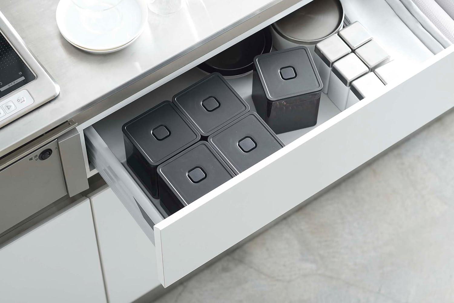 Yamazaki Home Tower Yamazaki Home Airtight Food Storage Container, Tea Leaf, Candy, Coffee, or Condiment Canister