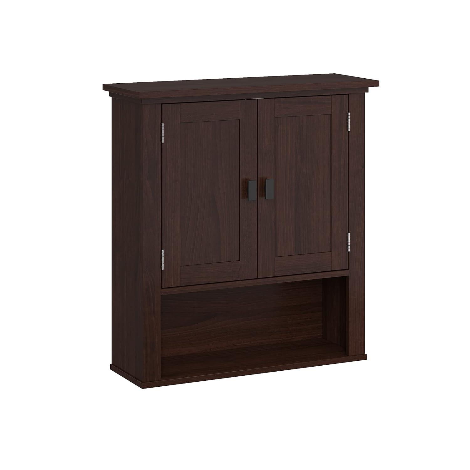 RiverRidge Home RiverRidge Hayward Two-Door Bathroom and Laundry Wall Mount Storage Medicine Cabinet with Fixed and Adjustable Shelf