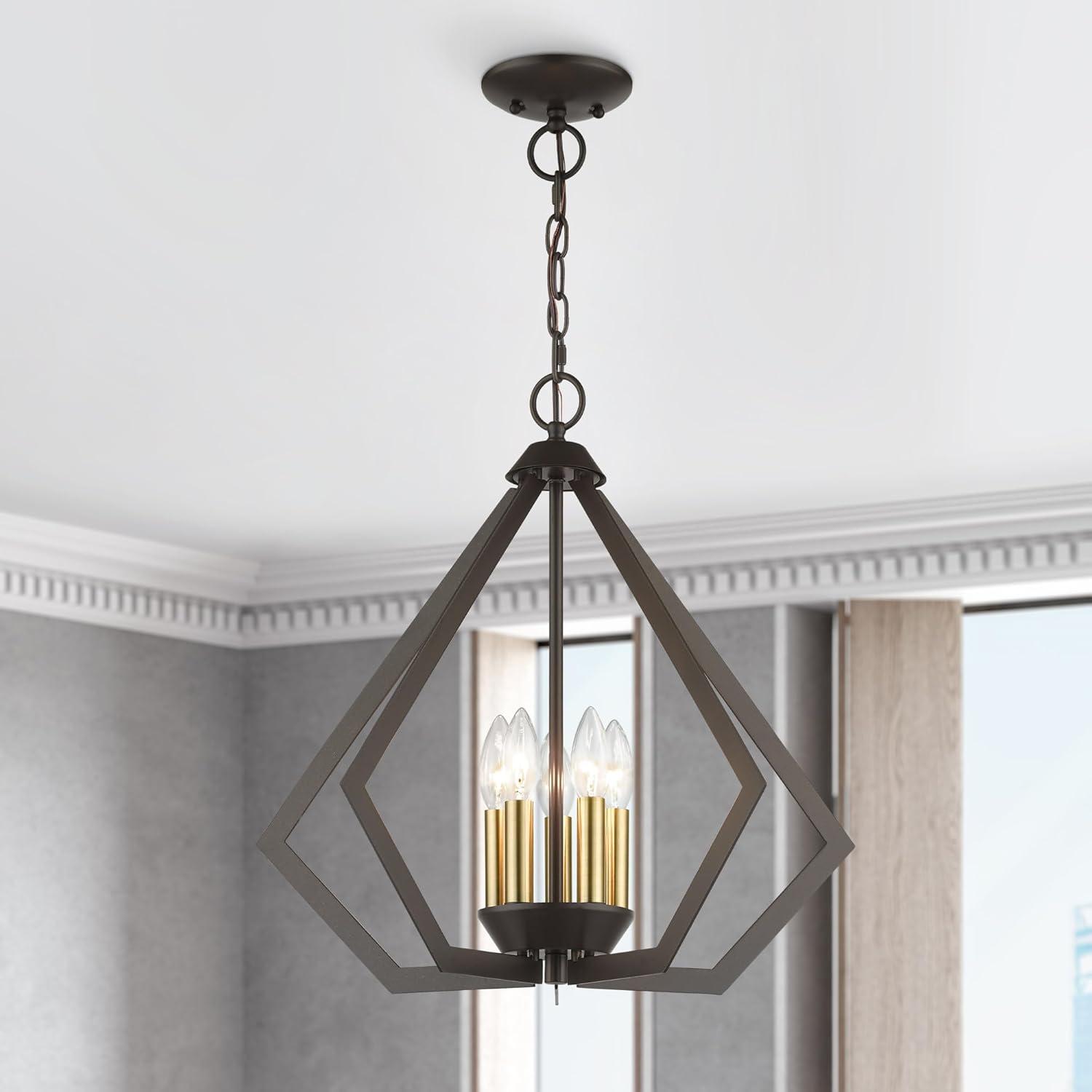 Livex Lighting Prism 5 - Light Chandelier in  Black