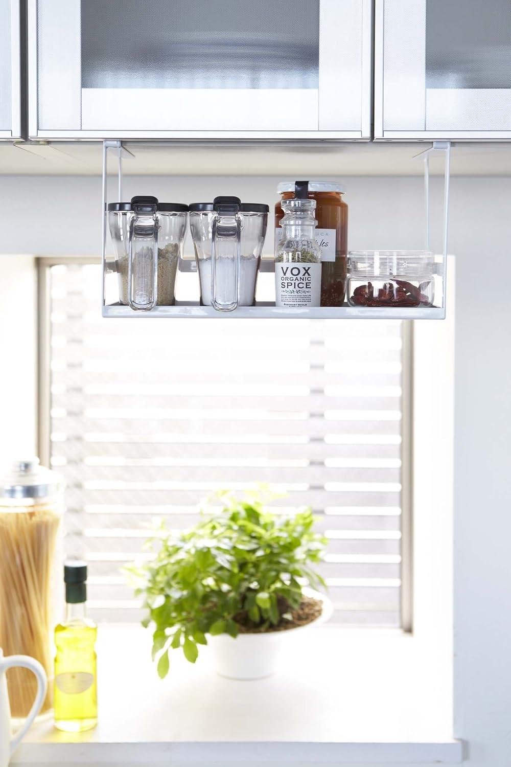 Yamazaki Home Yamazaki Home Under Shelf Spice Rack And Organizer For Kitchen Cabinets, Steel, Undershelf