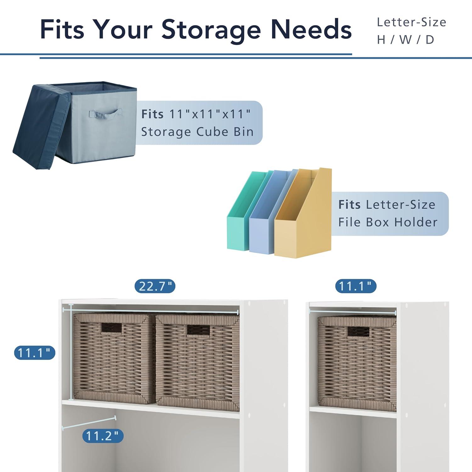 24/7 Shop At Home 47" Silkpath Modern 4 Tier Stackable and Modular Bookcase Black: Modular Organizer, MDF Wood