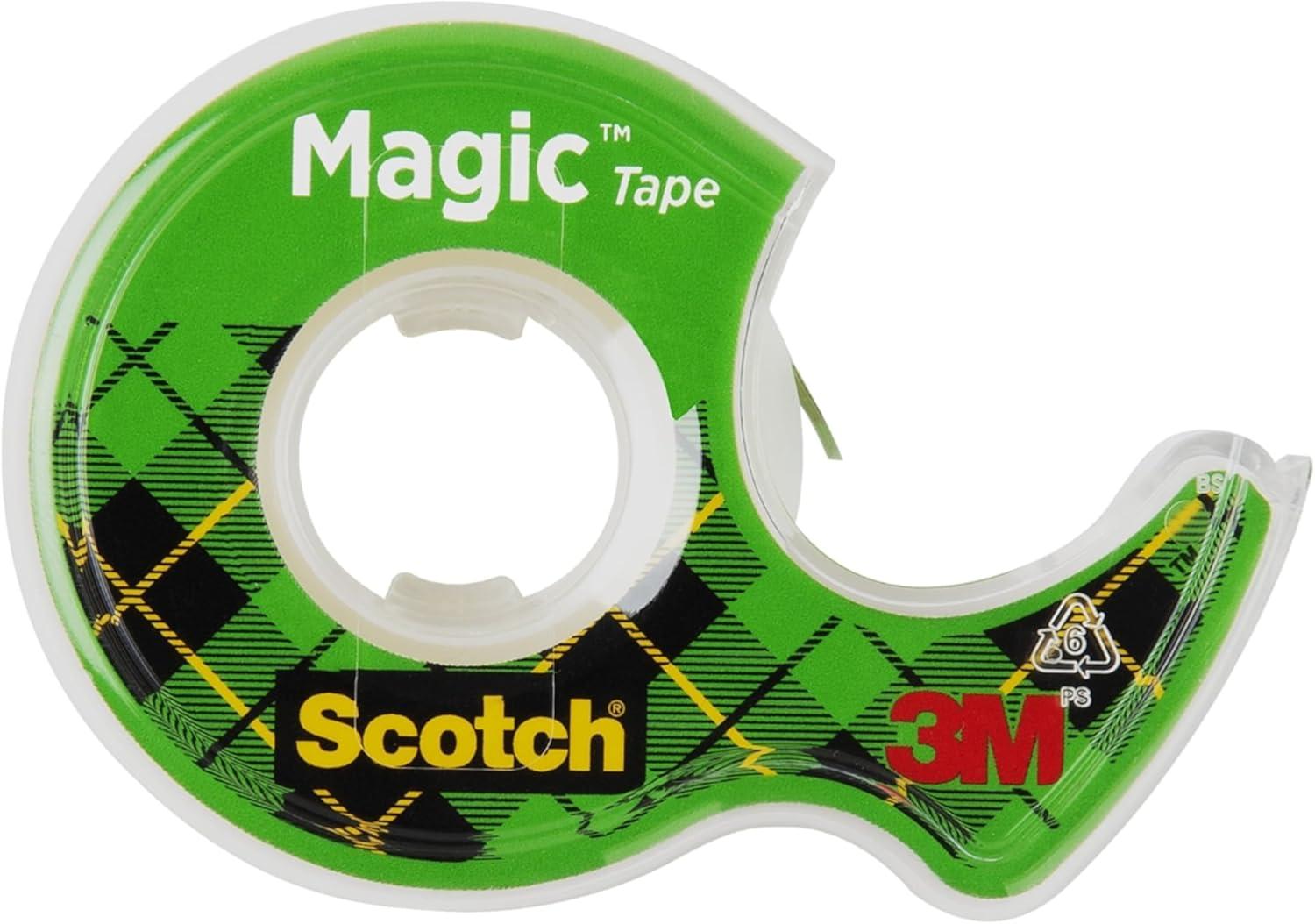 Scotch Magic Tape, 3/4 in. x 300 in., 4 Dispensers/Pack