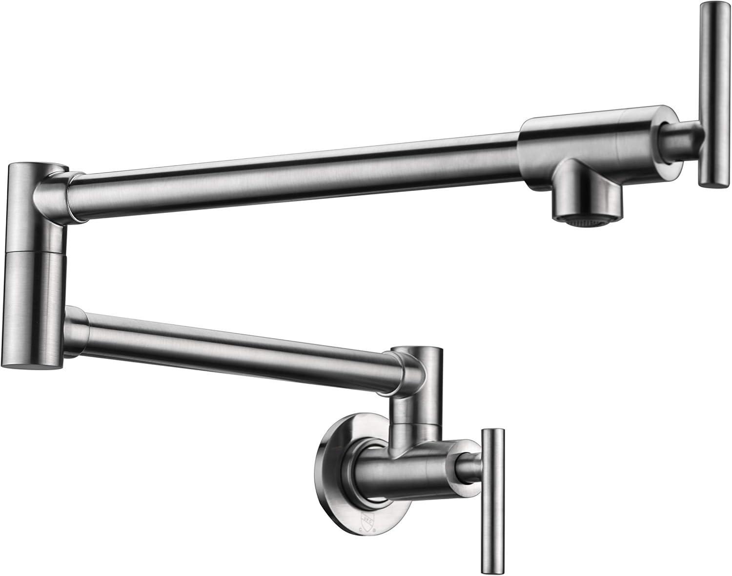 ANZZI ANZZI Braccia Series 24" Wall Mounted Pot Filler With Accessories KF-AZ258BN