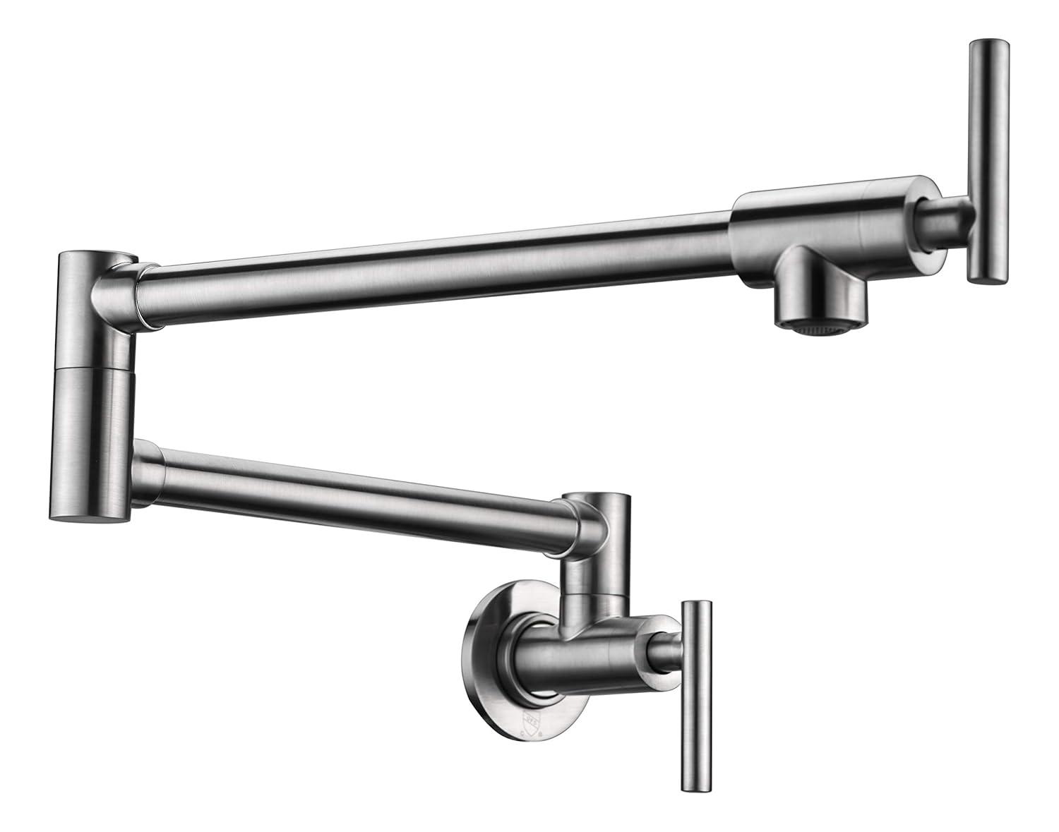 ANZZI ANZZI Braccia Series 24" Wall Mounted Pot Filler With Accessories KF-AZ258BN