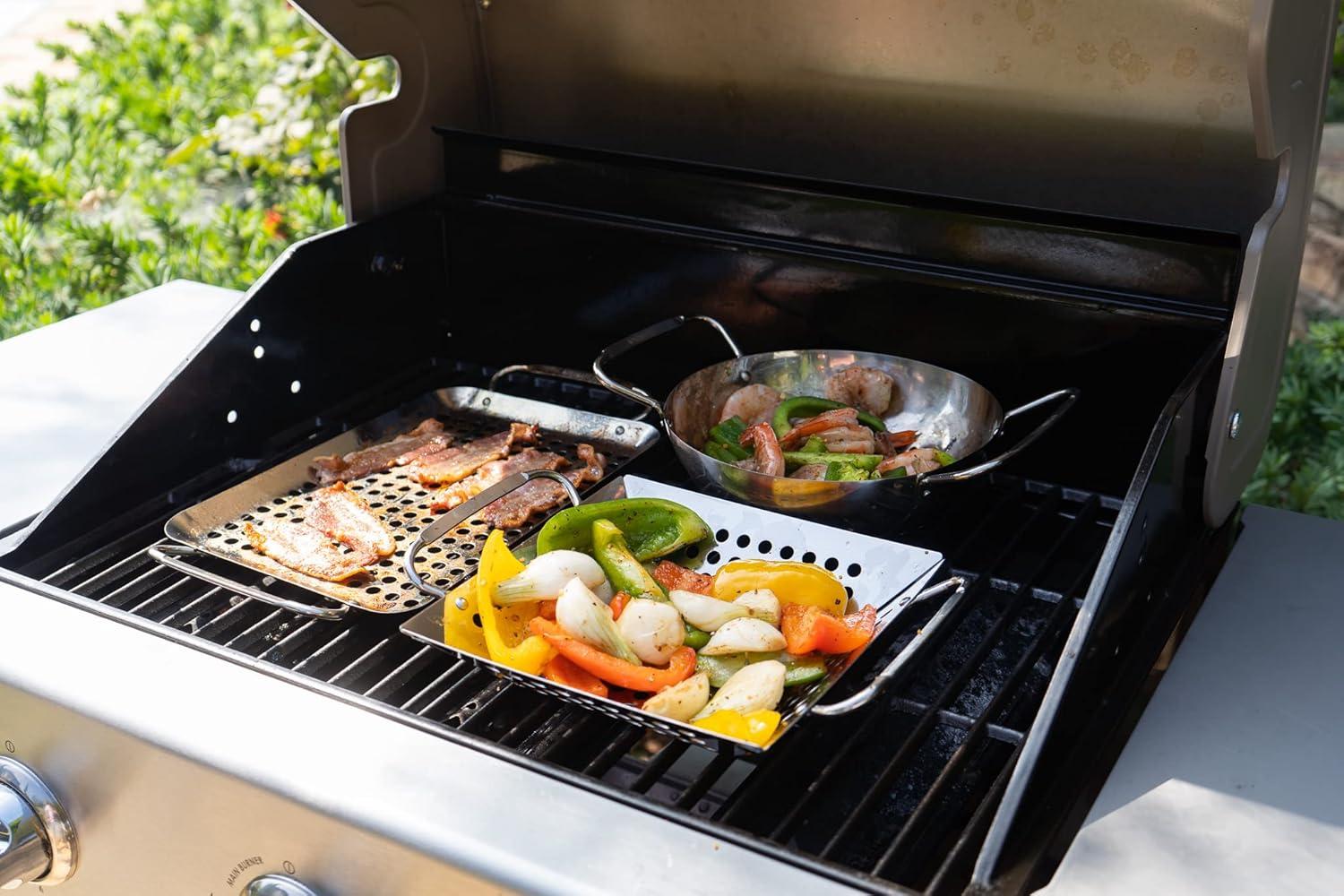 Permasteel Permasteel Heavy Duty Large Grilling Basket
