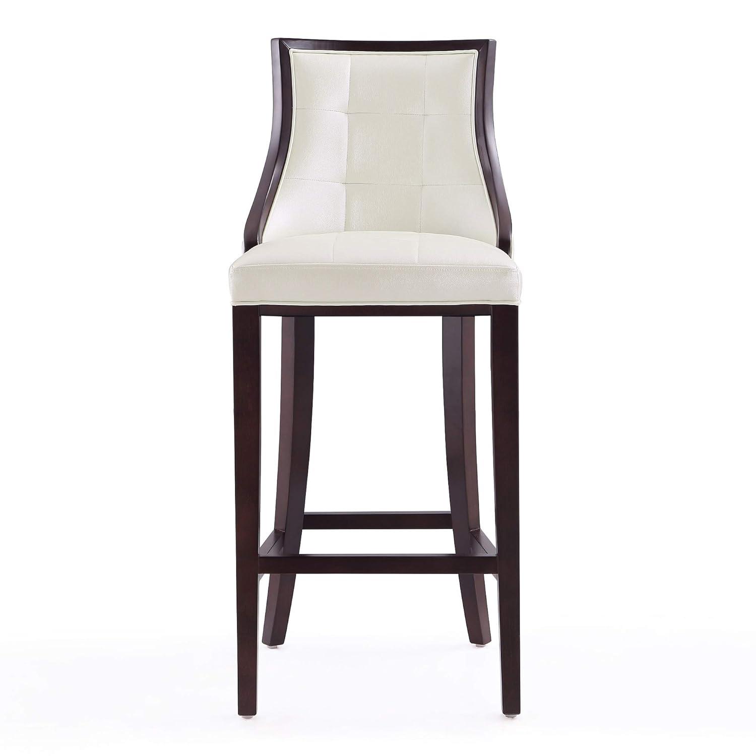 Set of 3 Fifth Avenue 31.5" Beech Wood Barstools with Footrest - Manhattan Comfort