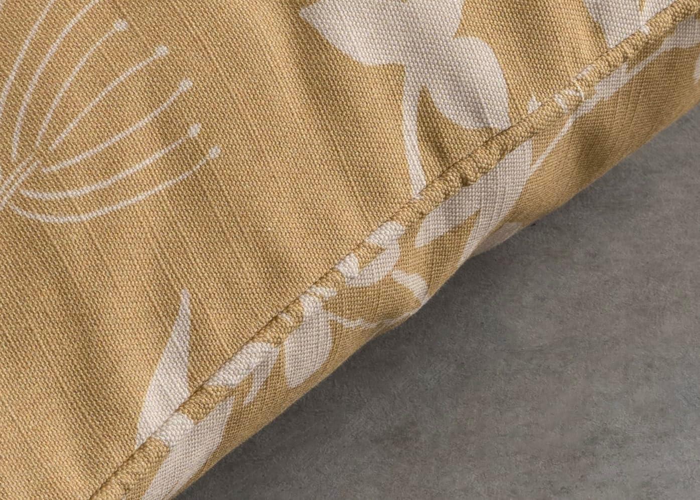 Maison d' Hermine Decorative Pillow Covers 20x20 Inch Square 100% Cotton Throw pillow Covers with invisible Zipper Cushion Case for Living Room Couch, Chair, Sofas, Bedroom, Home (Louxor - Dark Beige)