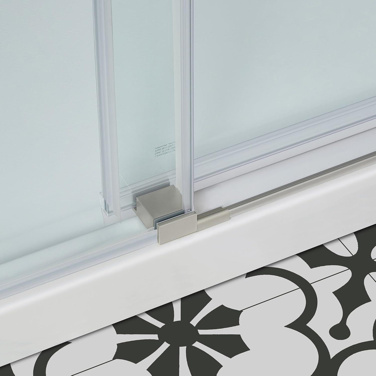 OVE Decors Bel Soft Close Stainless Steel 3-Piece 32-in x 48-in x 81-in Base/Door Corner Shower Kit