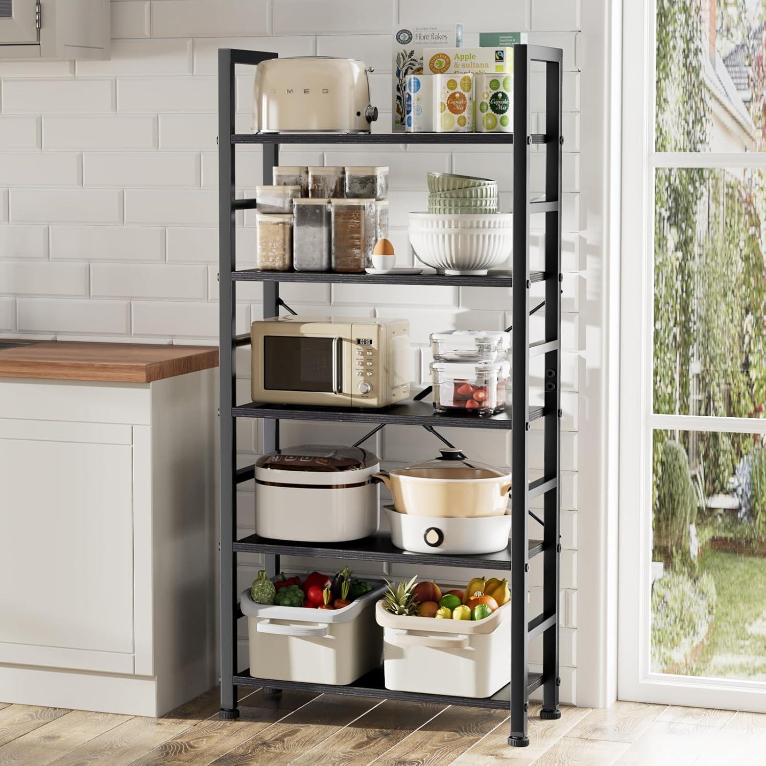 23.62 W Shelving Unit|FIRNEWST|Black