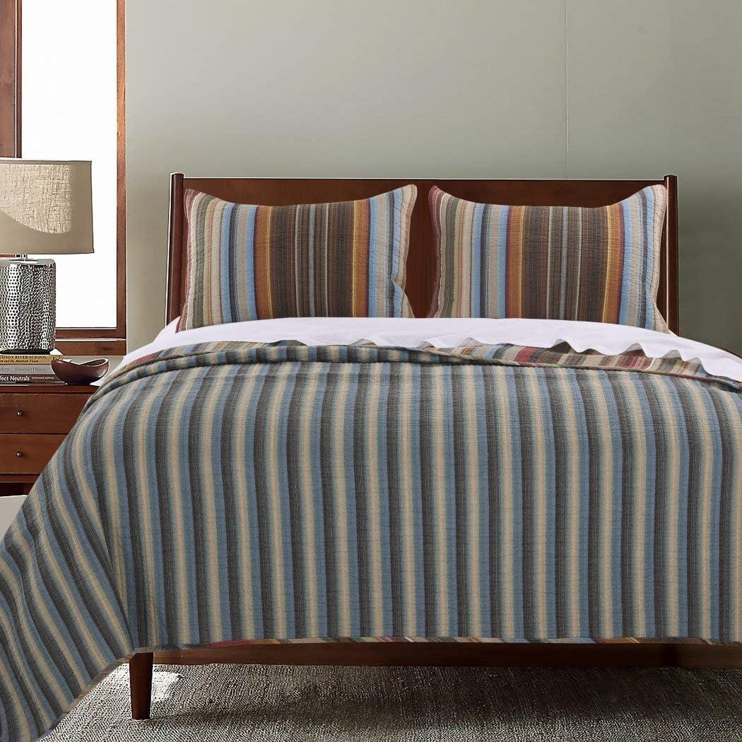 Durango Earth Standard Cotton Reversible Modern & Contemporary Quilt Set