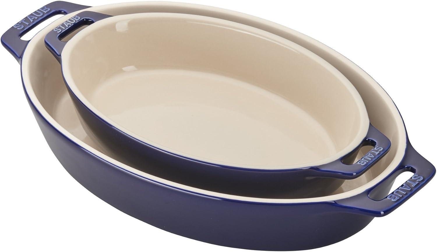 Staub Ceramic 2-pc Oval Baking Dish Set