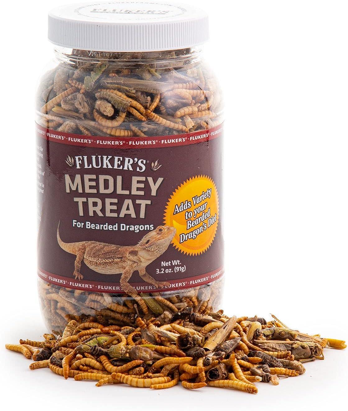 Freeze-Dried Insect Medley Treat for Bearded Dragons, 3.2 oz