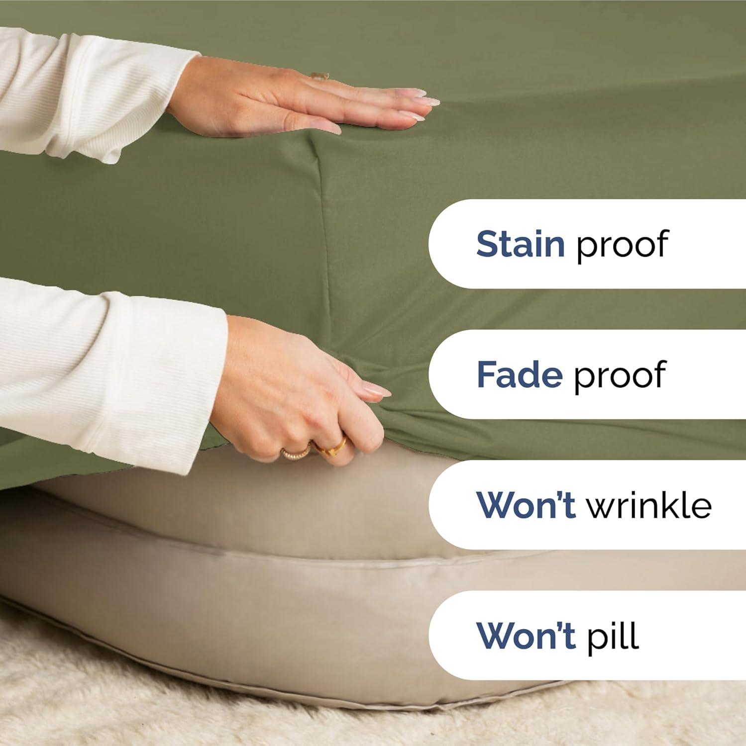 Microfiber Fitted Sheet 18" - 24" Inch Extra Deep Pocket - CGK Linens