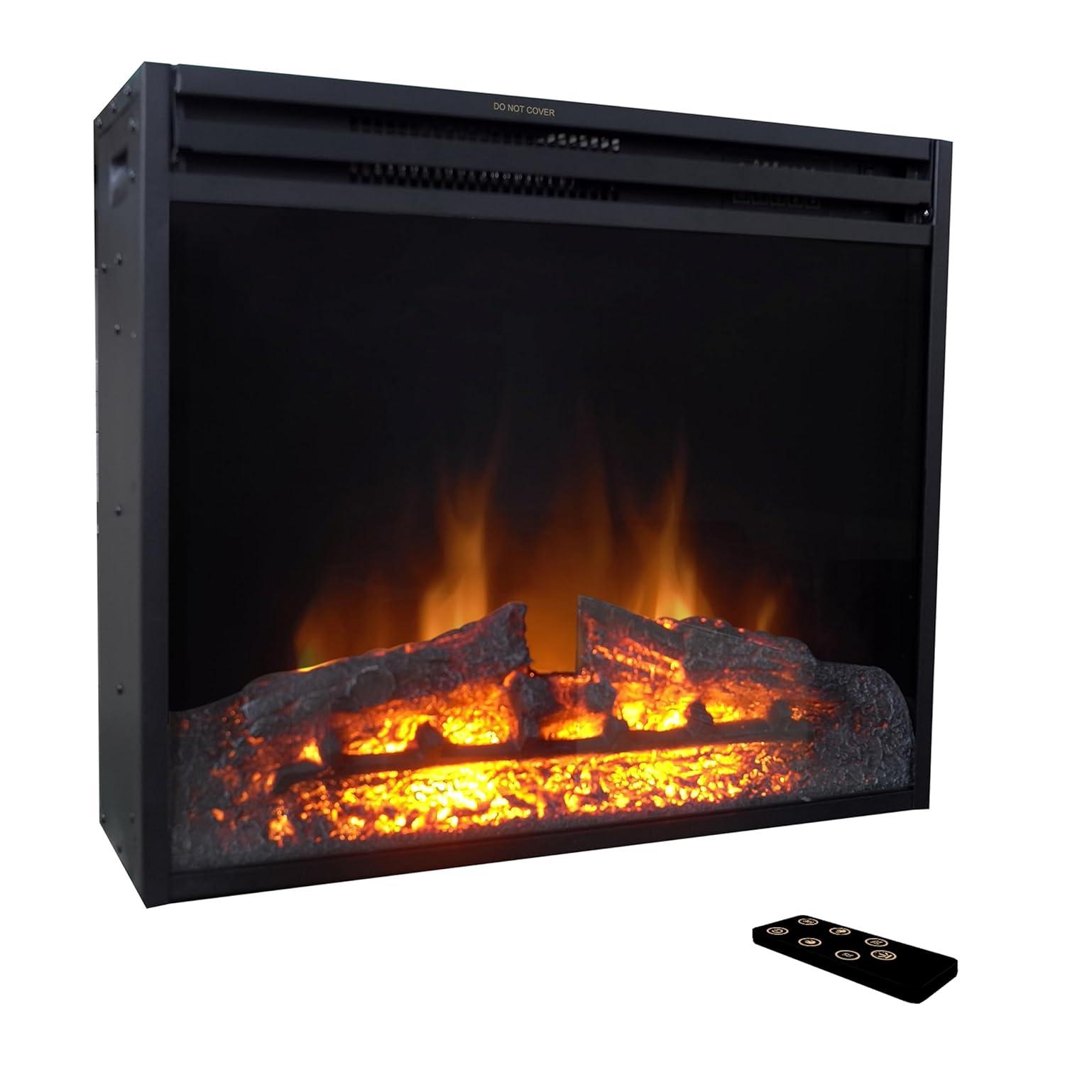 Cambridge Cambridge 5118 BTU Freestanding Electric Fireplace Heater Insert for Vacant Chimney Fireplace