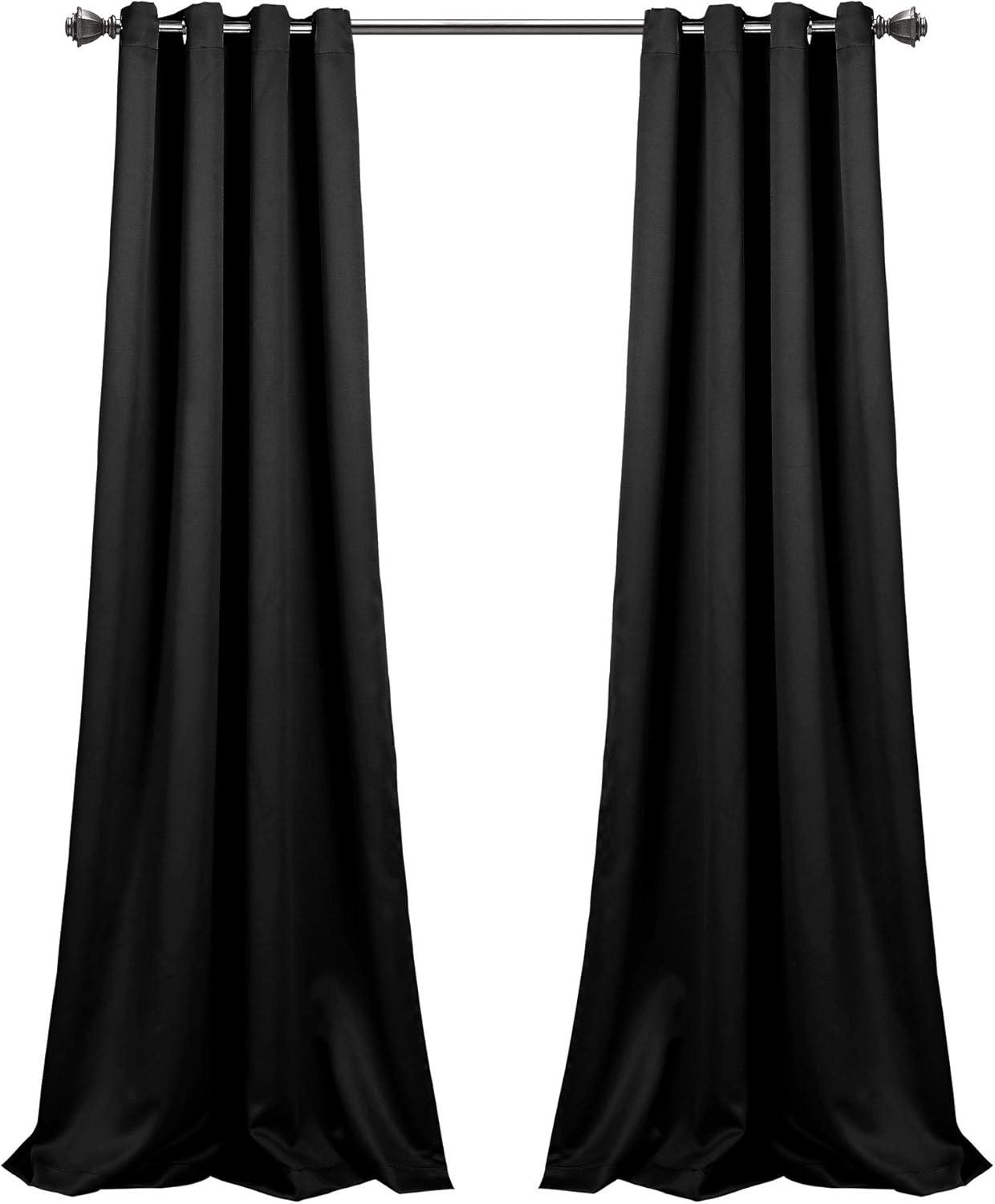 Insulated Polyester Blackout Curtain Pair