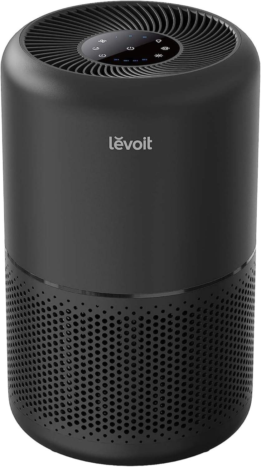 Black HEPA Ionic Odor Absorbing Air Purifier
