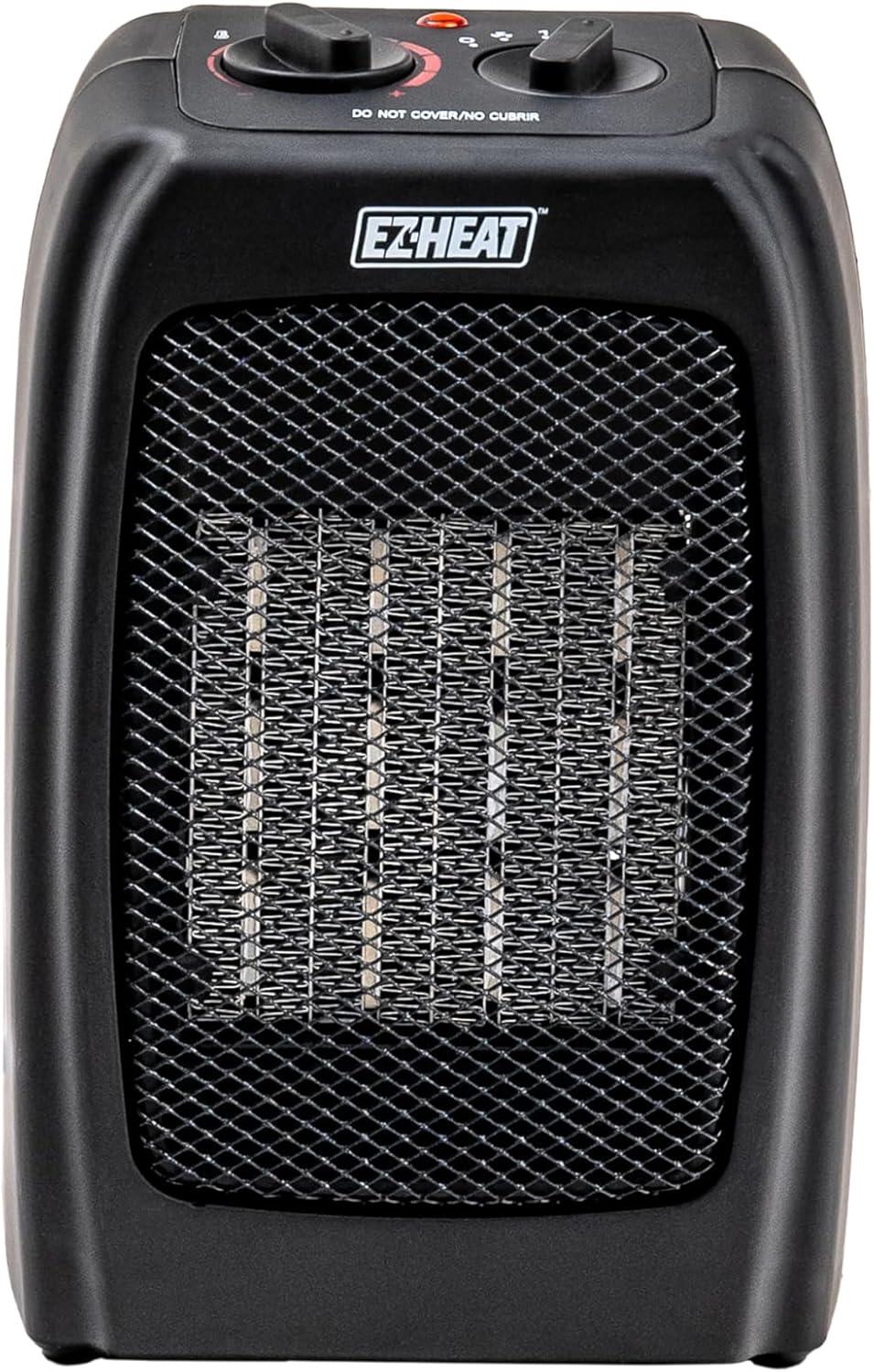 EZ-Heat Personal Ceramic Desktop Space Heater with Thermostat