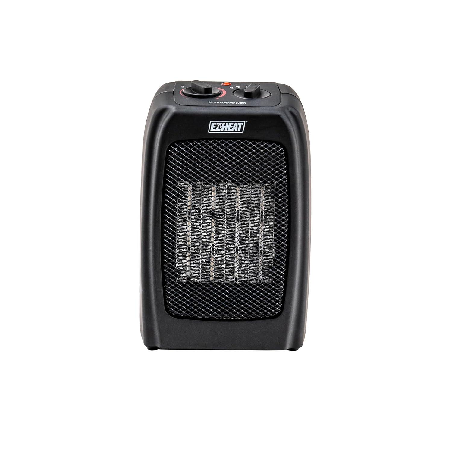 EZ-Heat Personal Ceramic Desktop Space Heater with Thermostat