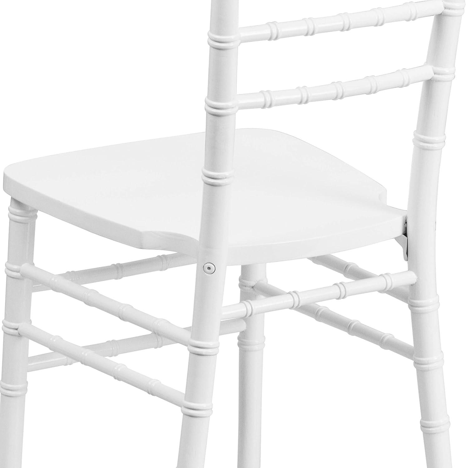 Flash Furniture HERCULES Series White Wood Chiavari Chair