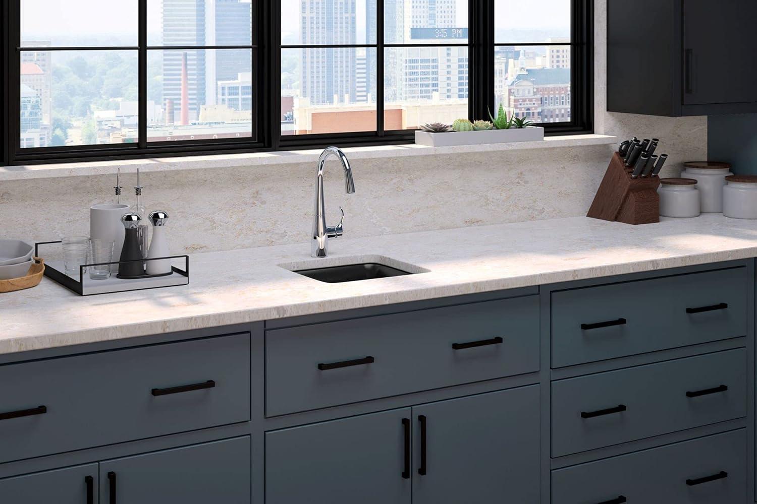 Simplice Single-Handle Bar Sink Faucet, Secondary Faucet with High-Arch Swing Spout