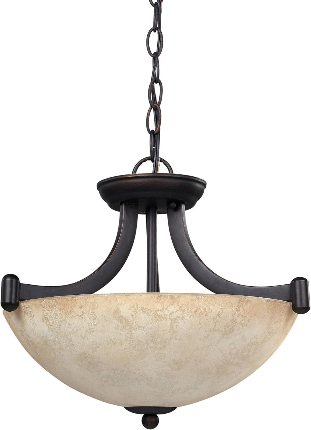 Canarm ICH375A03RA14 3 Light Warren Dual Large Pendant Light Fixture