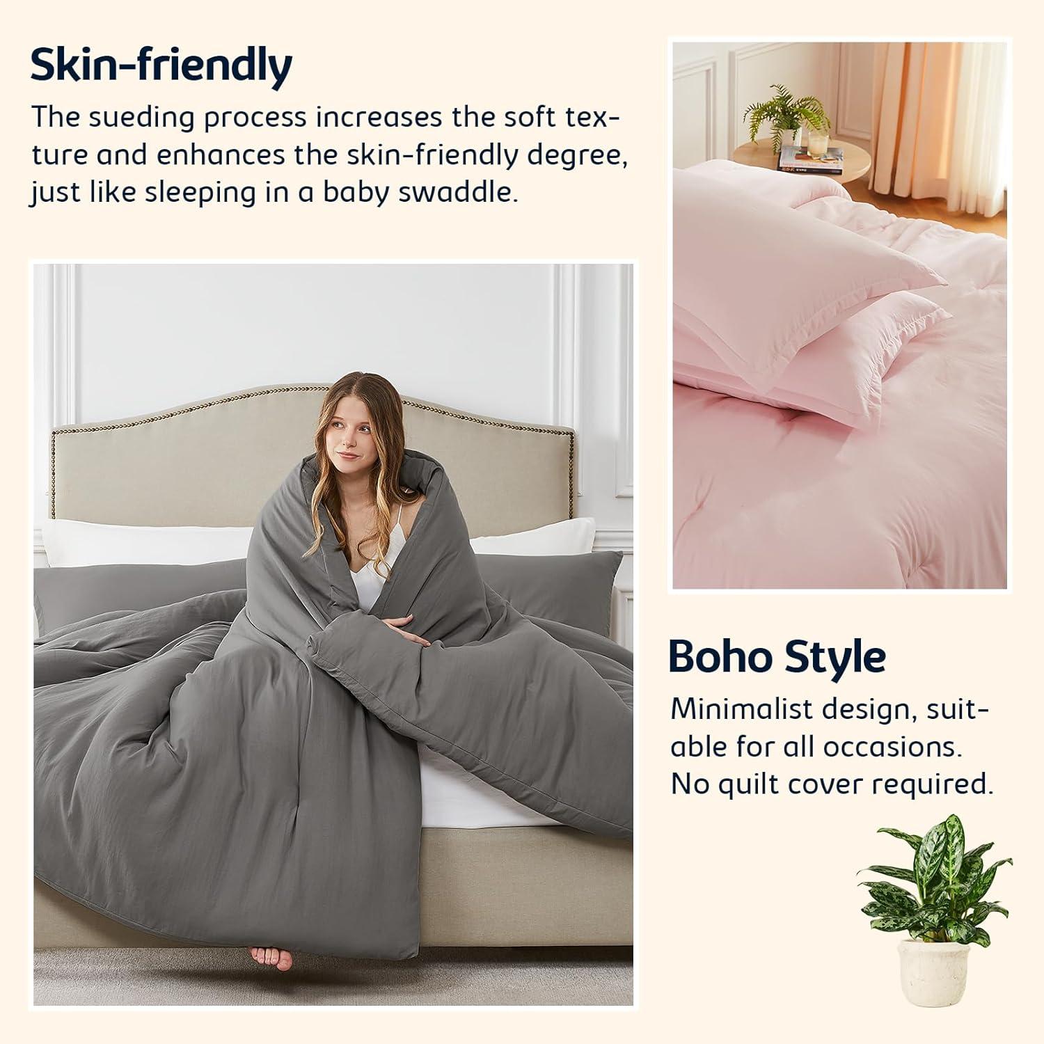 Betsey Johnson Betsey Johnson Solid Reversible Comforter Set