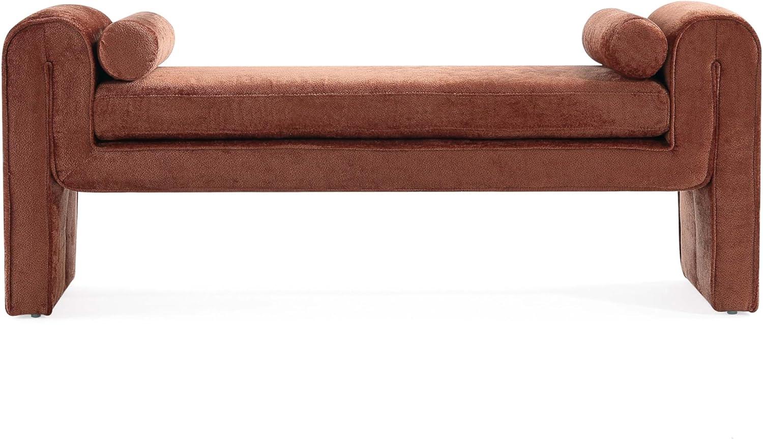 Manhattan Comfort 59" Concord Modern Chenille Upholstered Bench