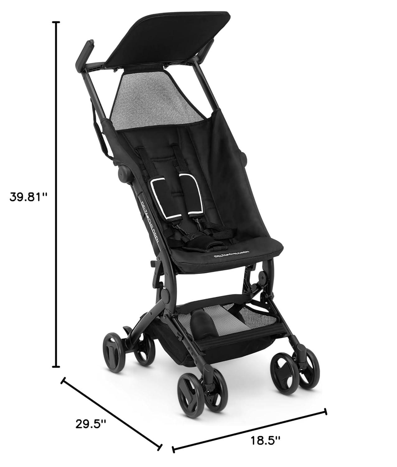 Delta Children The Clutch Lightweight Stroller, Black