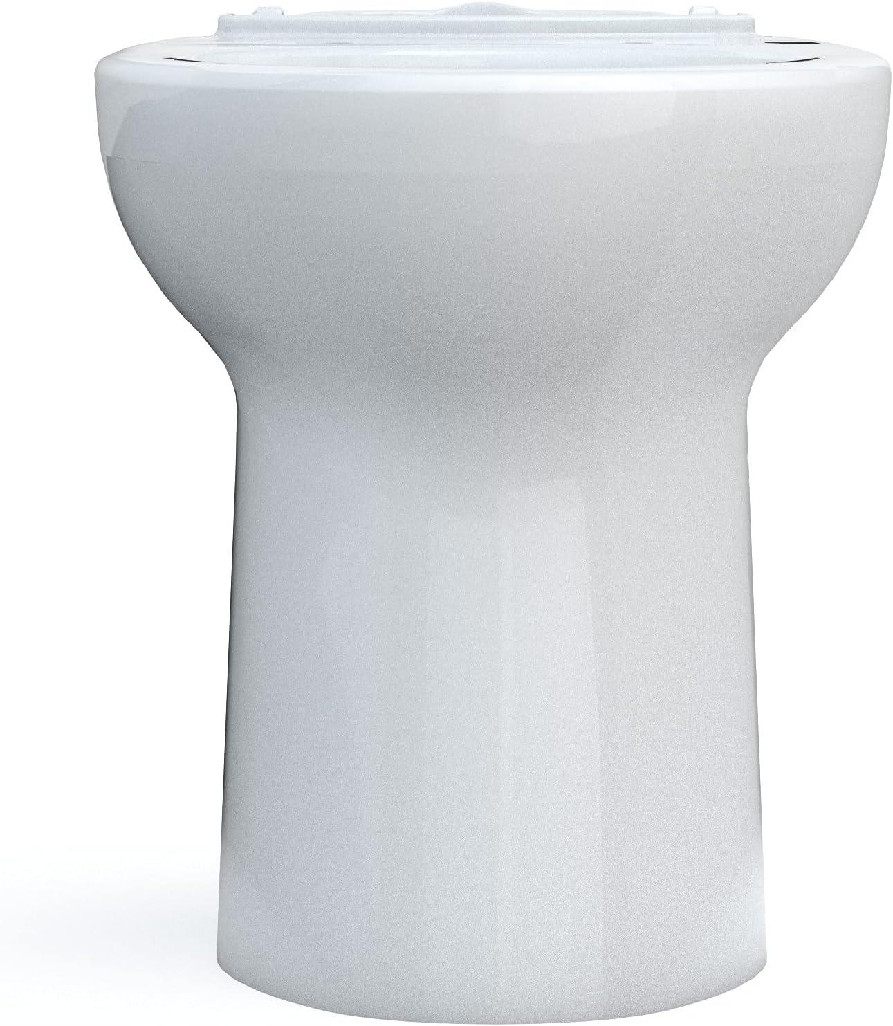 Elegant Cotton White Elongated Universal Tornado Flush Toilet Bowl