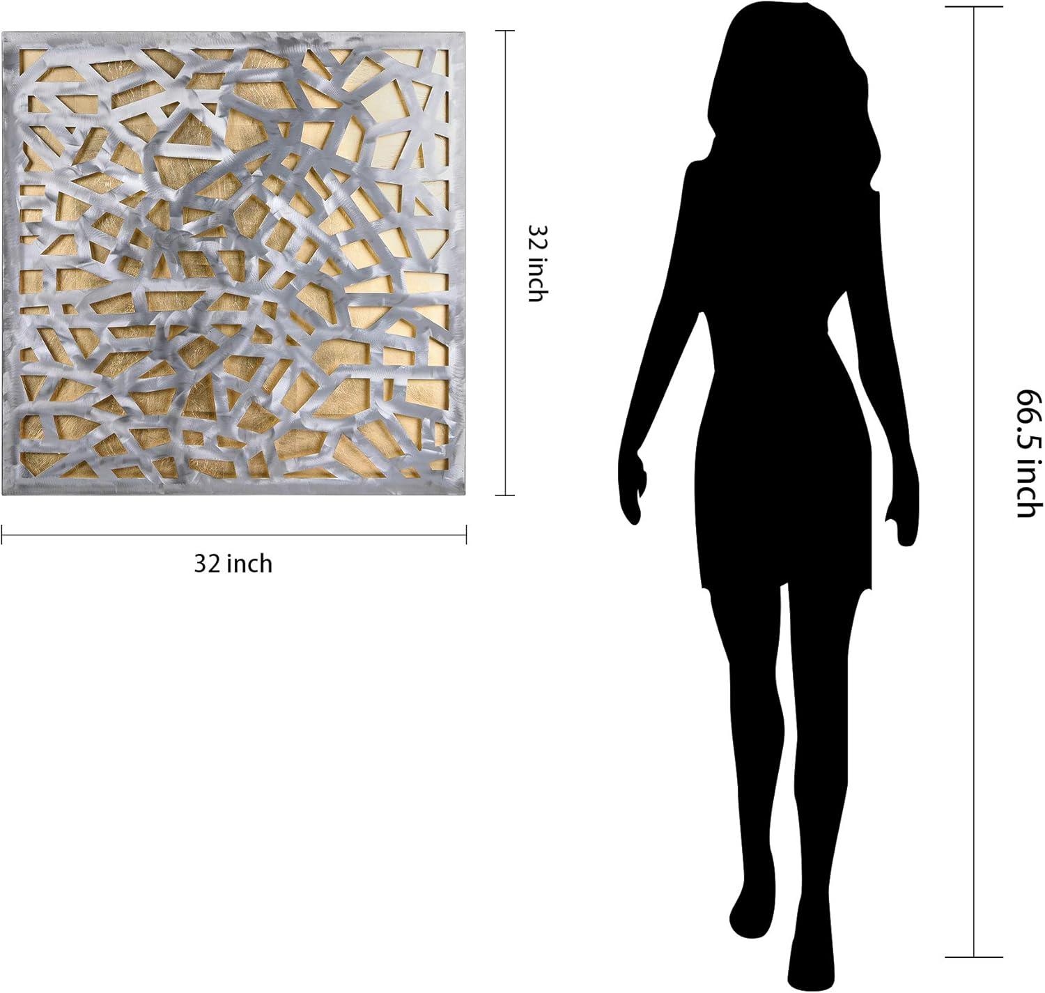 CG INTERNATIONAL TRADING Modern Abstract Wall Decor on Metal