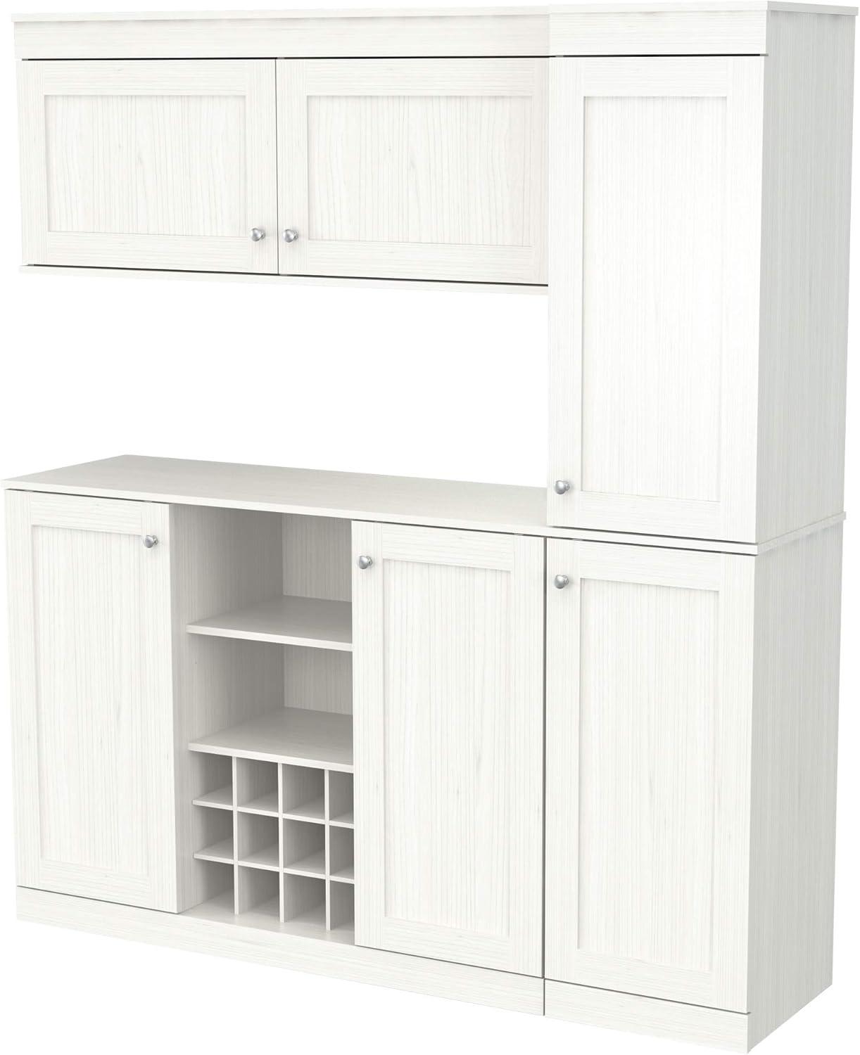 Washed Oak 3-Piece Shaker Kitchen Cabinet System