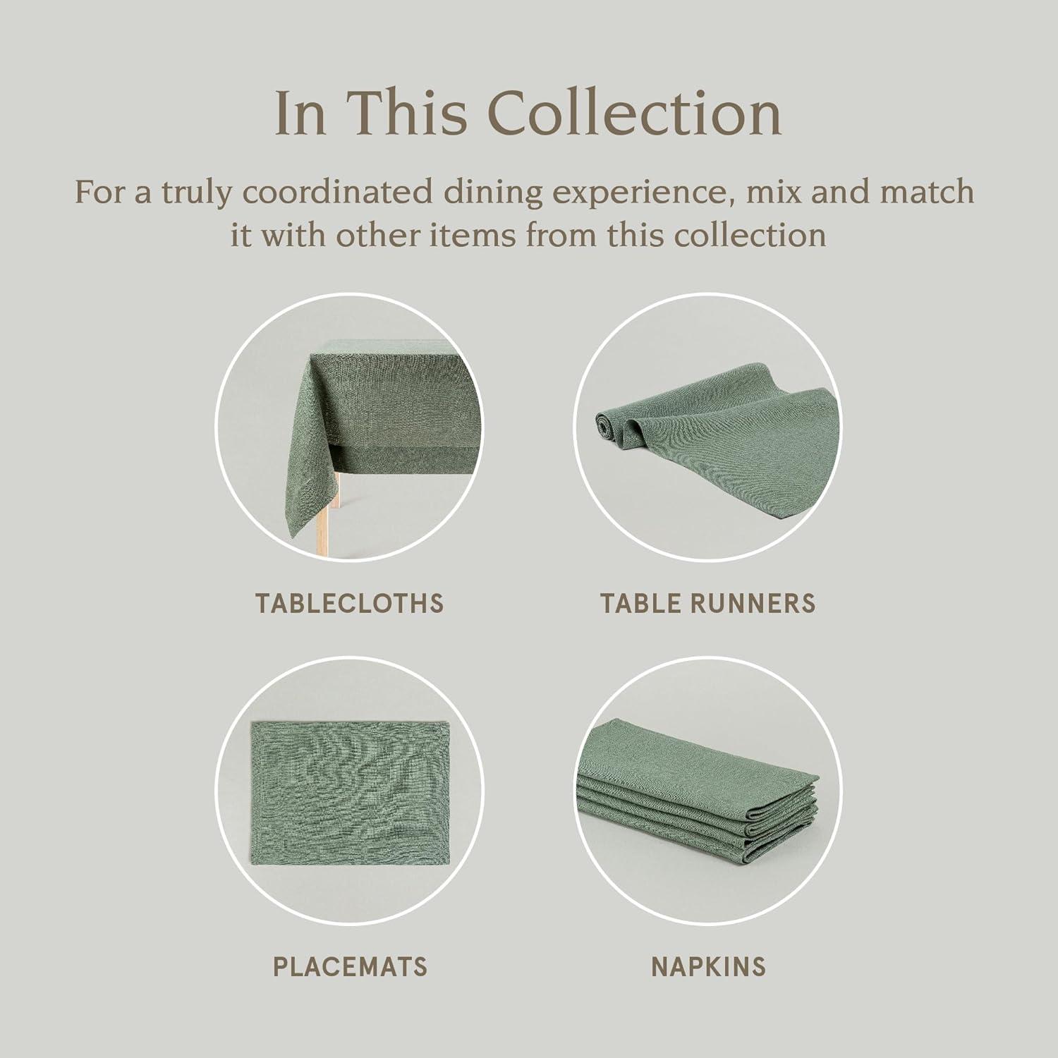 over&back Washed 100% Linen Table Runner - Machine Washable