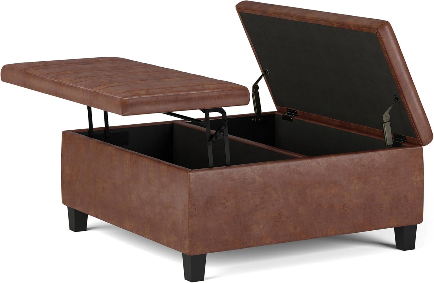 Simpli Home Ellis Coffee Table Storage Ottoman