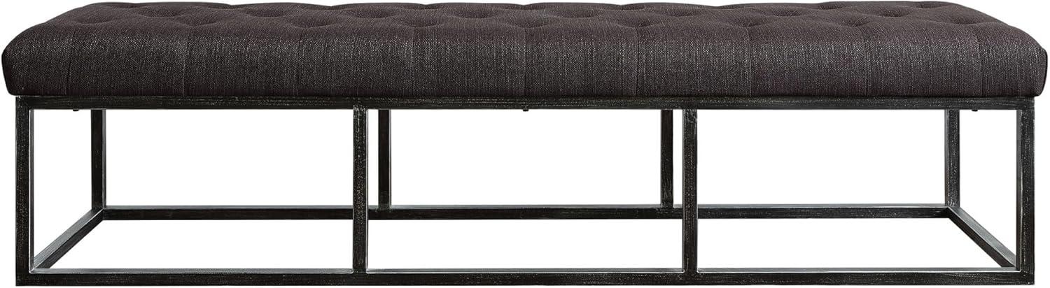 Danes Claire Tufted Bench with Iron Legs, Modern 72.5" Bench for Bedroom or Living Room