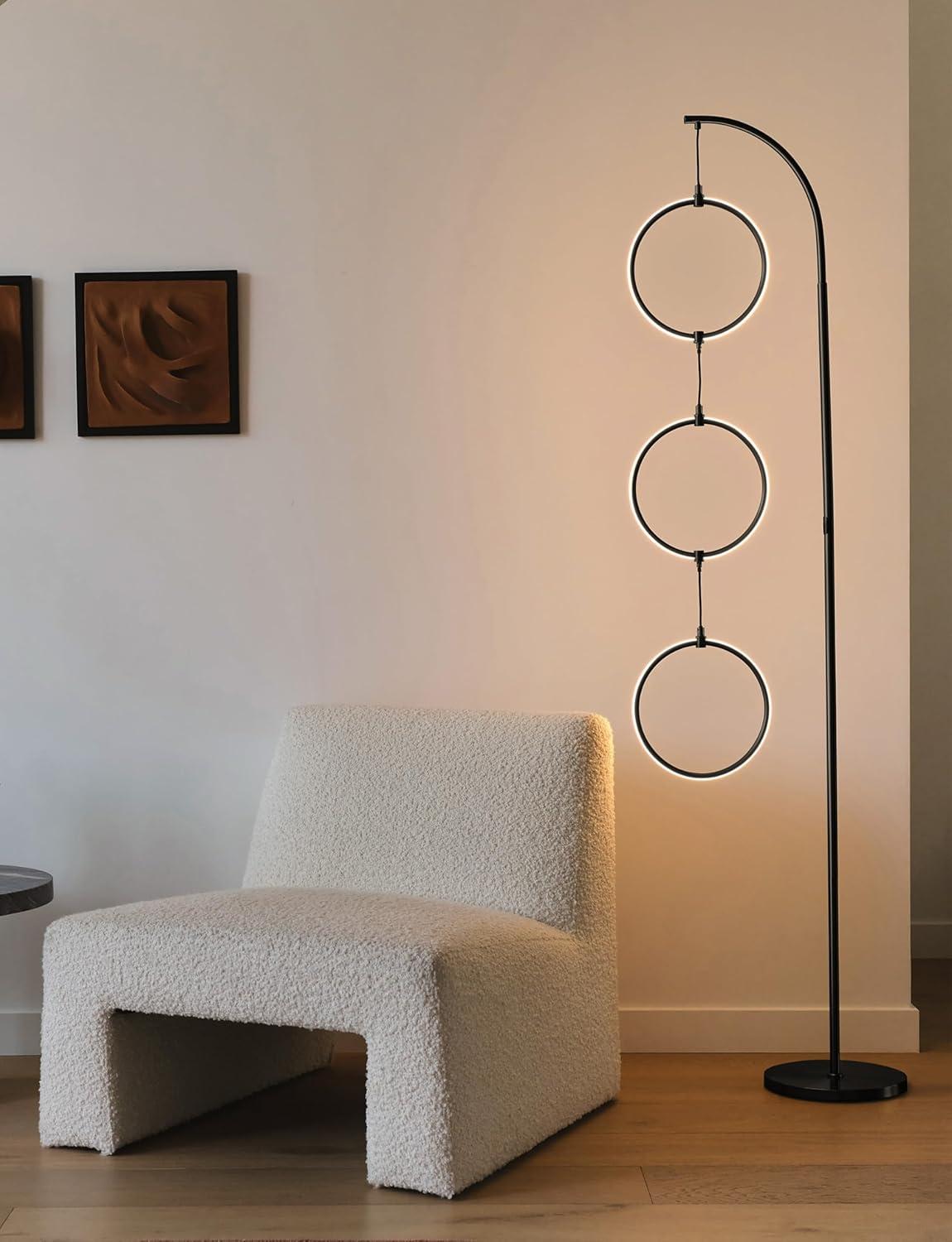 Nova 74" Modern 3-Light LED Novelty Floor Lamp