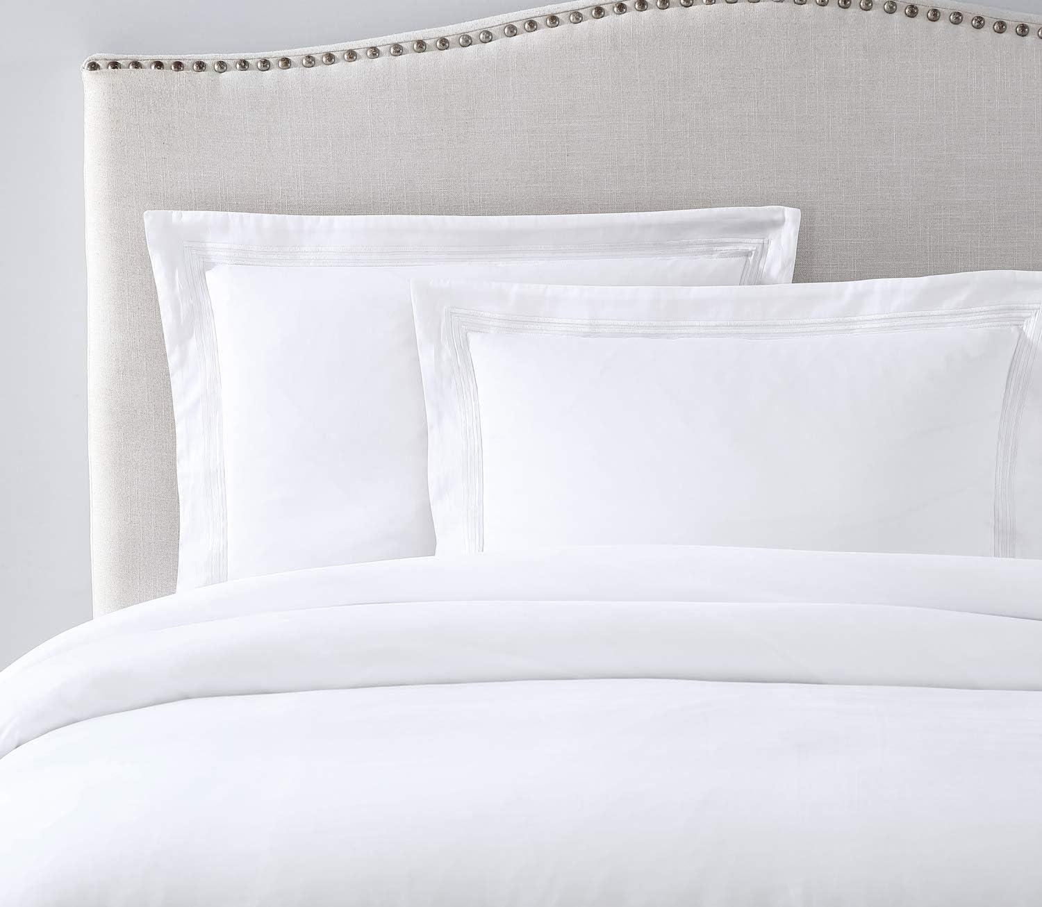 White Queen Egyptian Cotton Sateen Duvet Cover Set