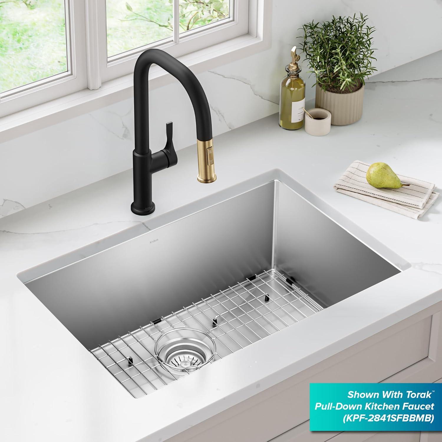 KRAUS Standart PRO™ Undermount 16 Gauge Stainless Steel Kitchen Sink