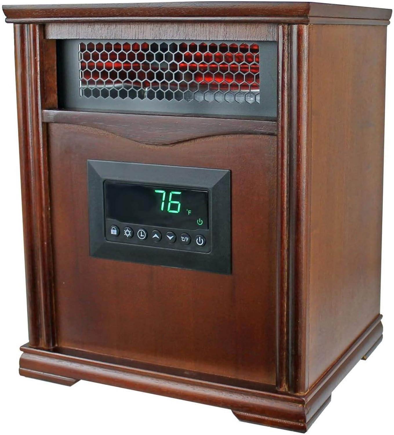 LifeSmart LifePro 4 Element 1500W Electric Infrared Quartz Indoor Space Heater