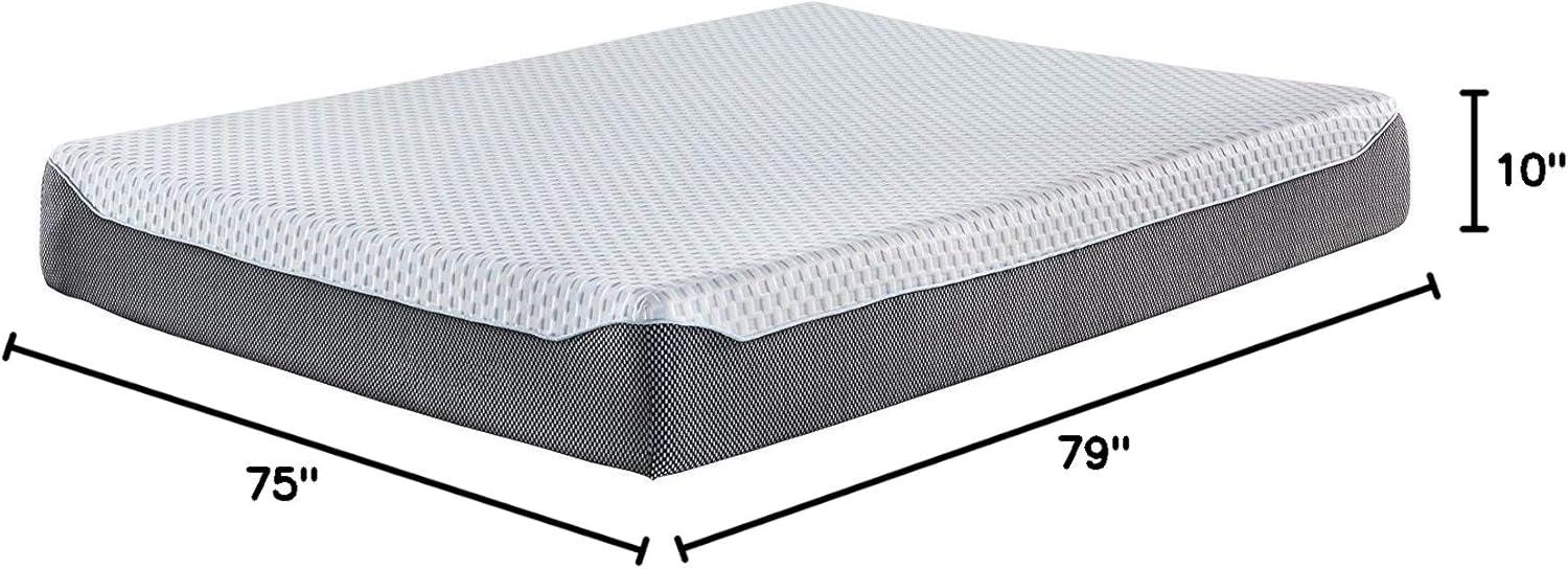 Signature Design by Ashley Chime Elite Charcoal Infused Memory Foam Mattress