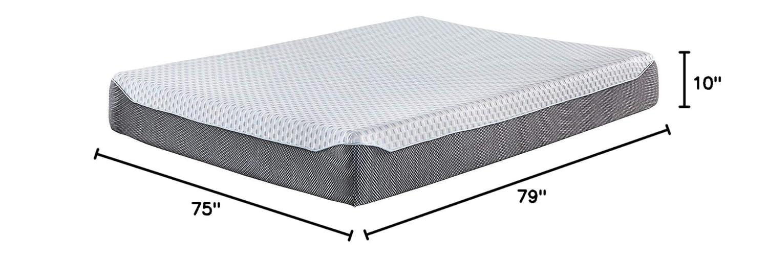 Signature Design by Ashley Chime Elite Charcoal Infused Memory Foam Mattress