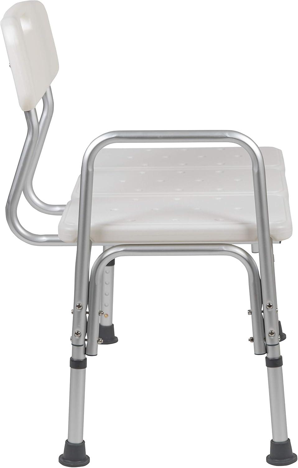 Phoebe Aluminum Height Adjustable Medical Shower Transfer Bench