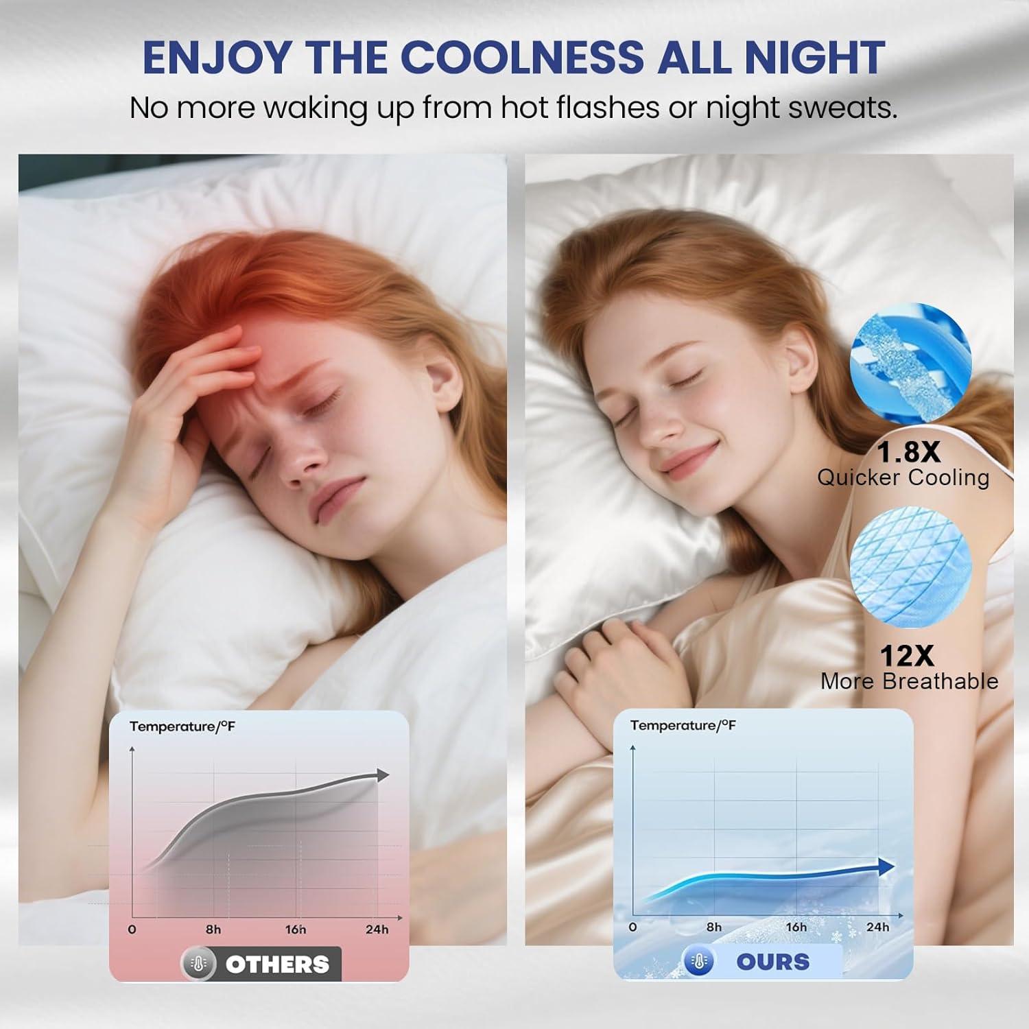 Ravmix Silk Pillow Cases with Zipper, 21 Momme Mulberry Silk Pillowcase for Hair Skin Health, Soft Smooth Breathable Cool Pillow Cover for Beauty Sleep with Gift Box(Queen 20"x30", Ivory White) 1PC