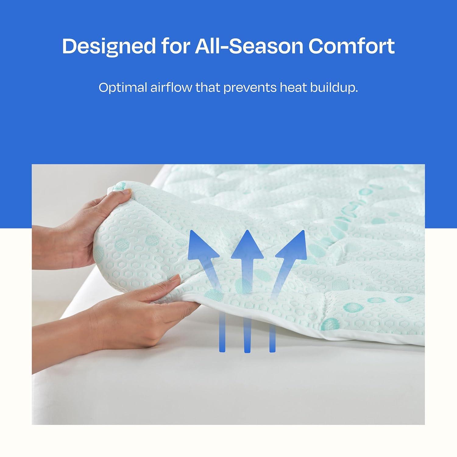 California Design Den Zippered Mattress Encasement Full - Waterproof Mattress Protector - Protects All Six-Sides - Full Size Mattress Cooling Cover