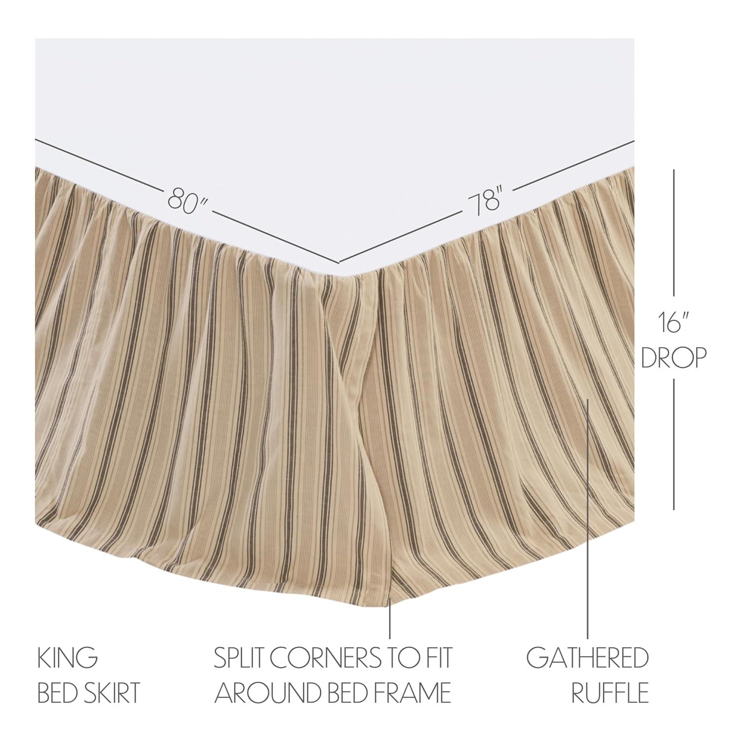 VHC Brands Sawyer Mill Ruffled Bed Skirt