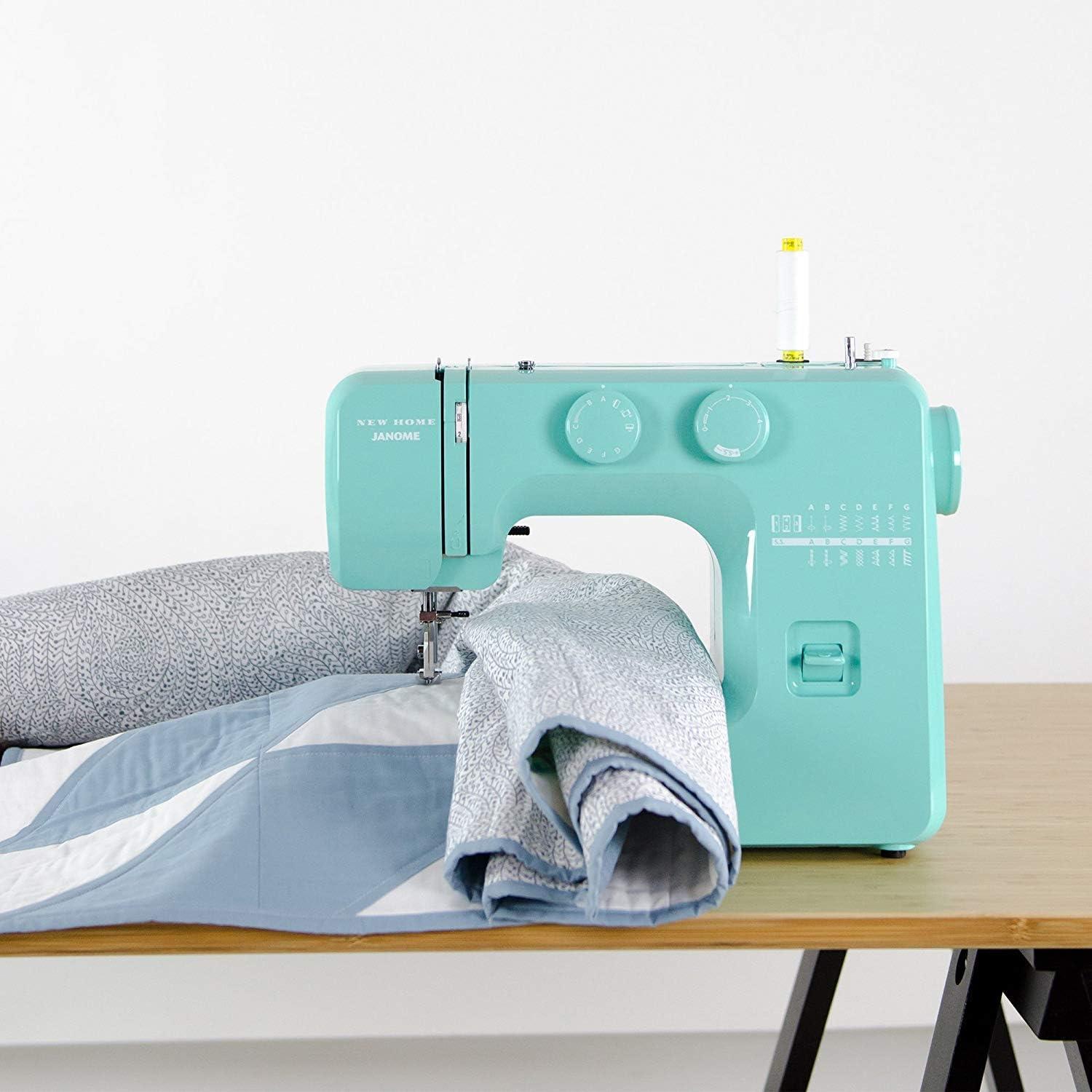 Janome Arctic Crystal Blue Sewing Machine with Metal Frame