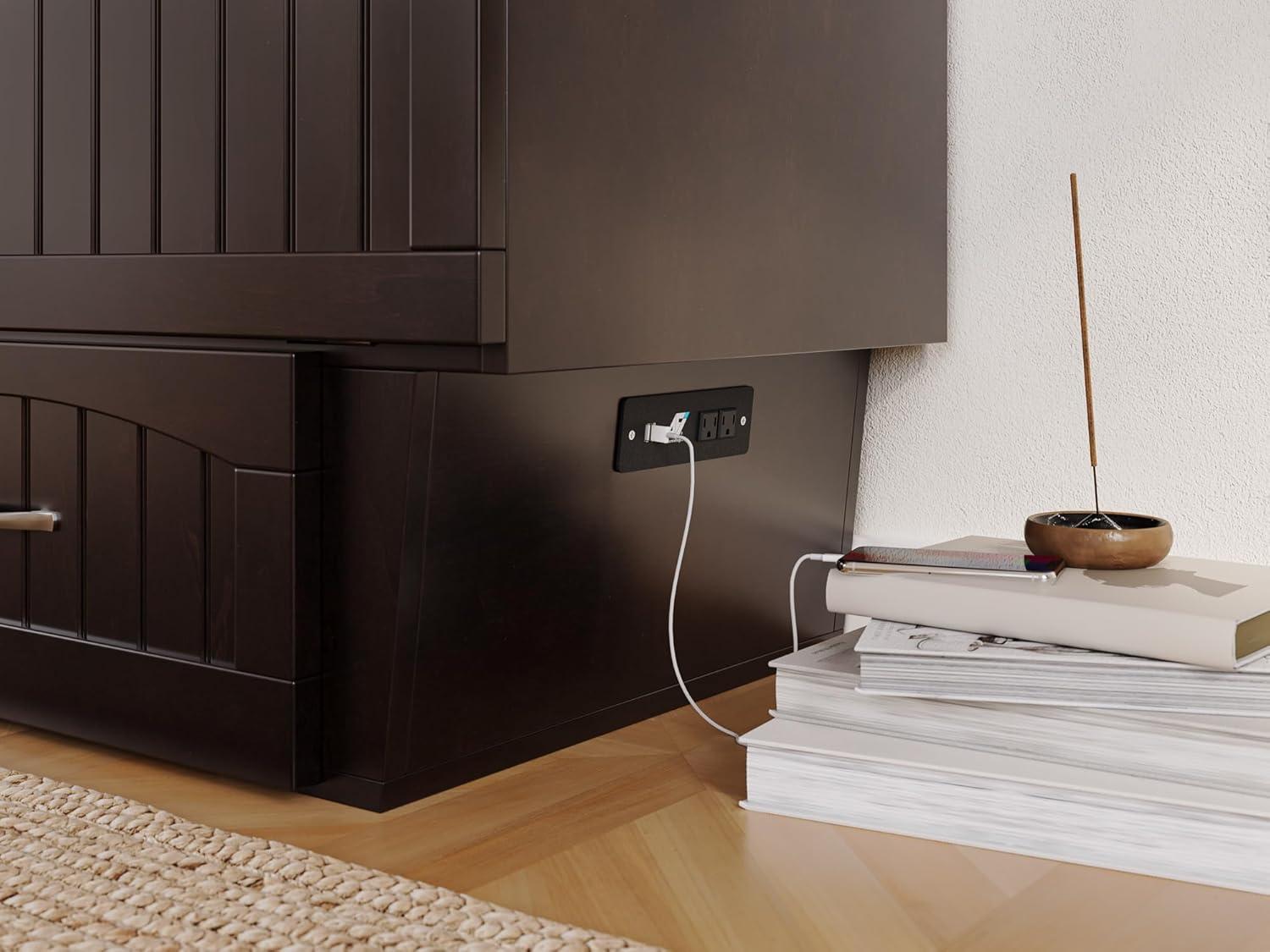 Nantucket Murphy Bed Chest USB Turbo Charger - AFI